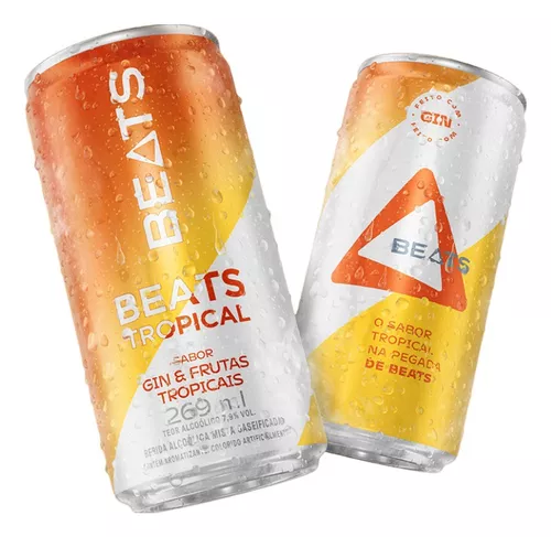 Bebida Mista Alcoólica Tropical Beats Lata 269ml Com 8 Un - Imagem 2