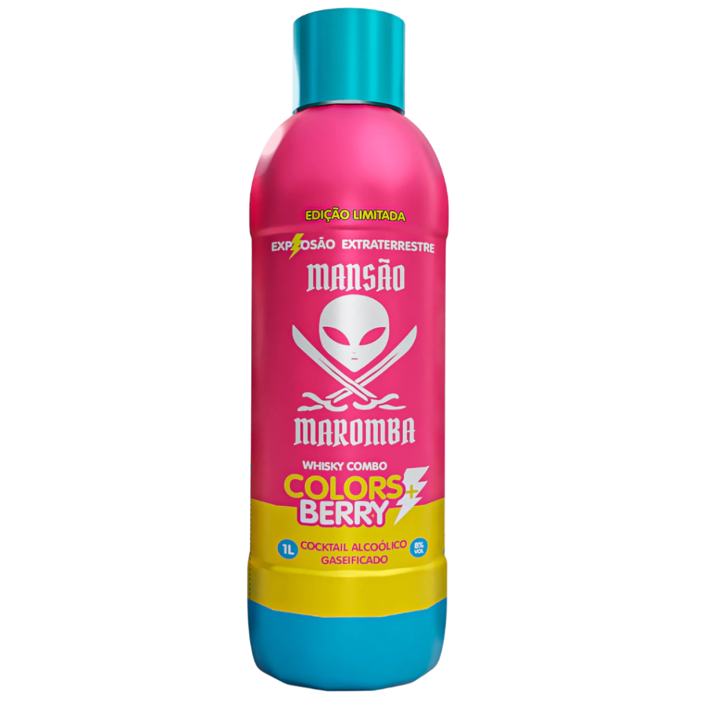 Mansão Maromba Whisky + Combo Colors Berry 1L (6 unidades)